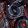 Swimsuit Fabric Mandala – blue-black/fire red,  thumbnail number 2