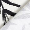 Decor Fabric Half Panama minimalist leaves – black/ivory,  thumbnail number 4
