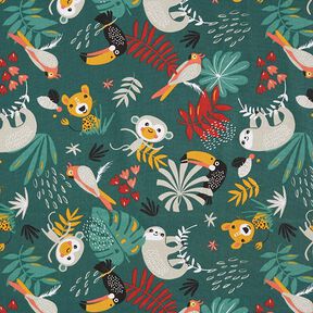 Cotton Cretonne Jungle – dark green, 