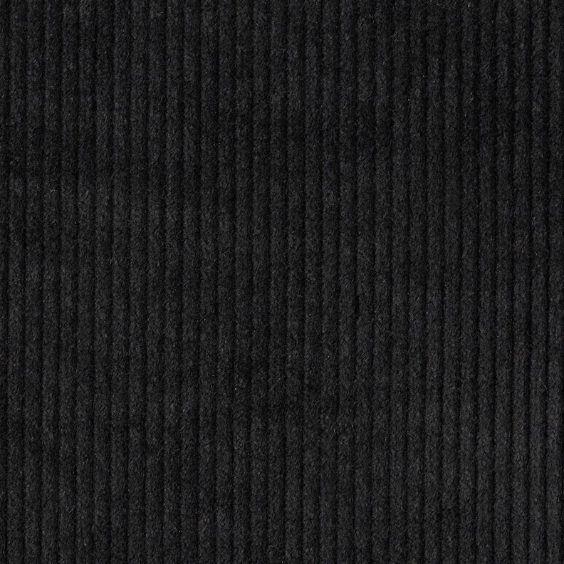 Stretchy wide corduroy – black,  image number 4