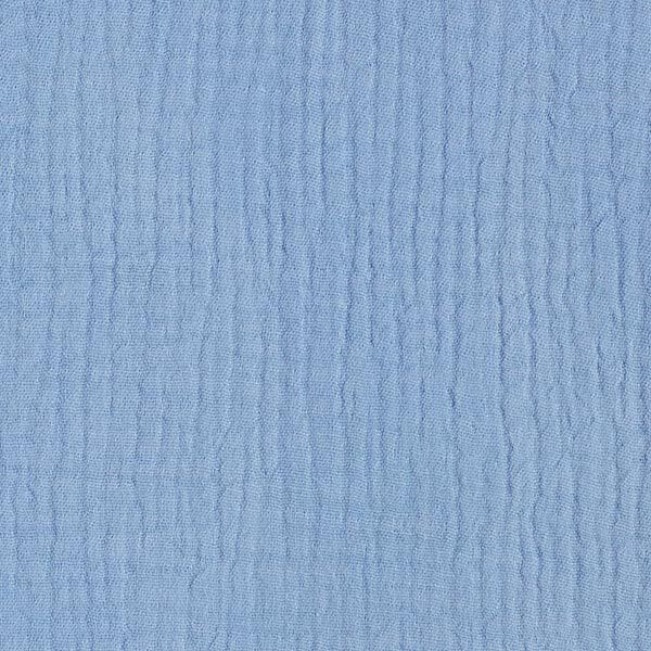 GOTS Triple-Layer Cotton Muslin – steel blue,  image number 4