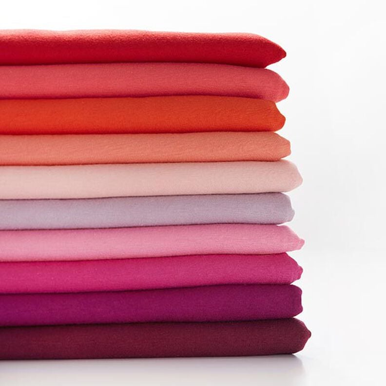 Plain Medium Cotton Jersey – burgundy,  image number 4