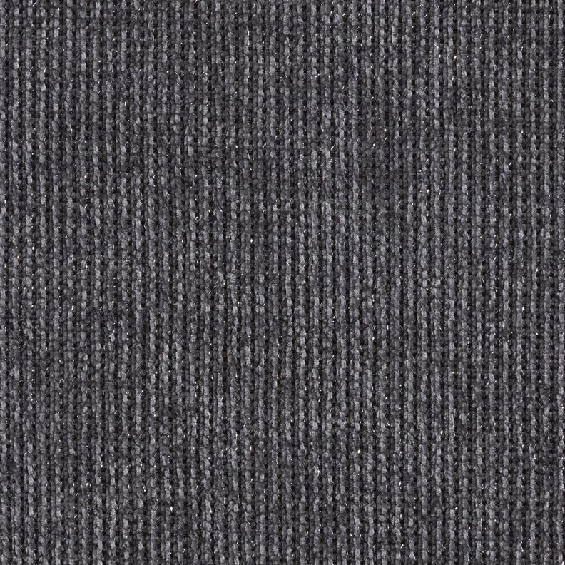 Glitter chenille – slate grey/metallic silver | Remnant 80cm,  image number 1