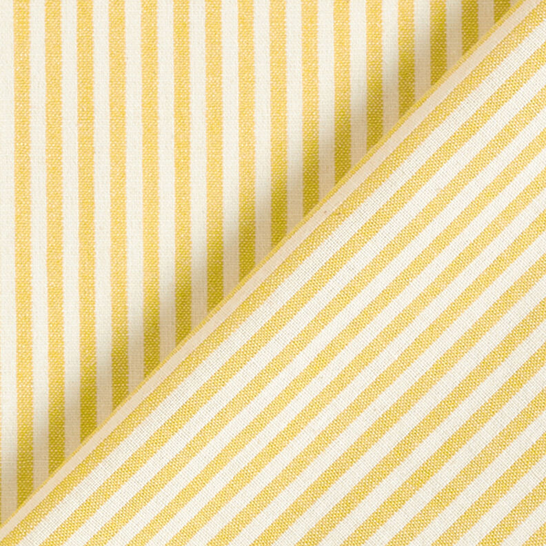 Cotton Viscose Blend stripes – curry yellow/offwhite,  image number 4
