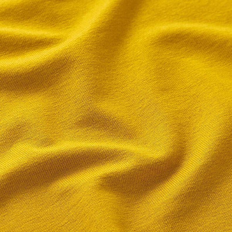 Lightweight Viscose Jersey – curry yellow,  image number 3