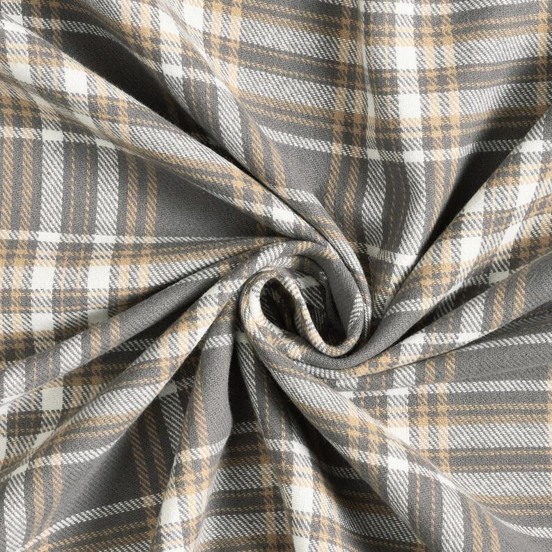 Cotton Flannel checked – grey/white, image number 3