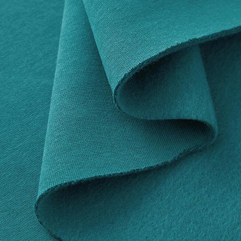 Brushed Sweatshirt Fabric – petrol,  image number 4