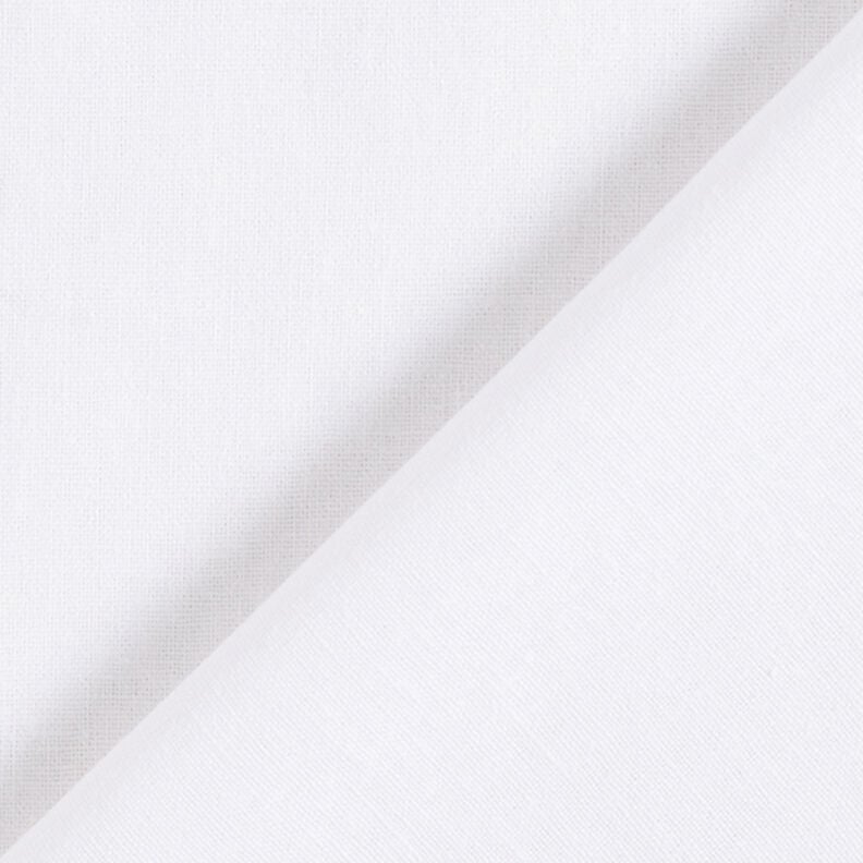 Linen Cotton Blend Plain – white,  image number 3