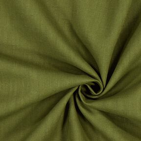 Linen fabric Ramie mix medium – dark olive, 