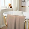 GOTS Triple-Layer Cotton Muslin – dark beige,  thumbnail number 7