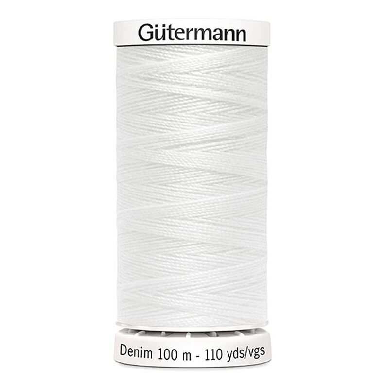 Denim Thread [1000] | 100m | Gütermann – white,  image number 1