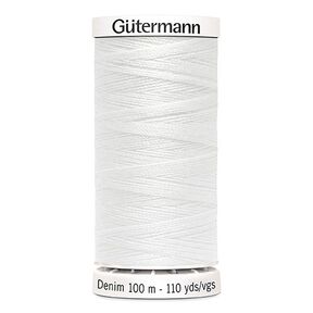 Denim Thread [1000] | 100m  | Gütermann – white, 