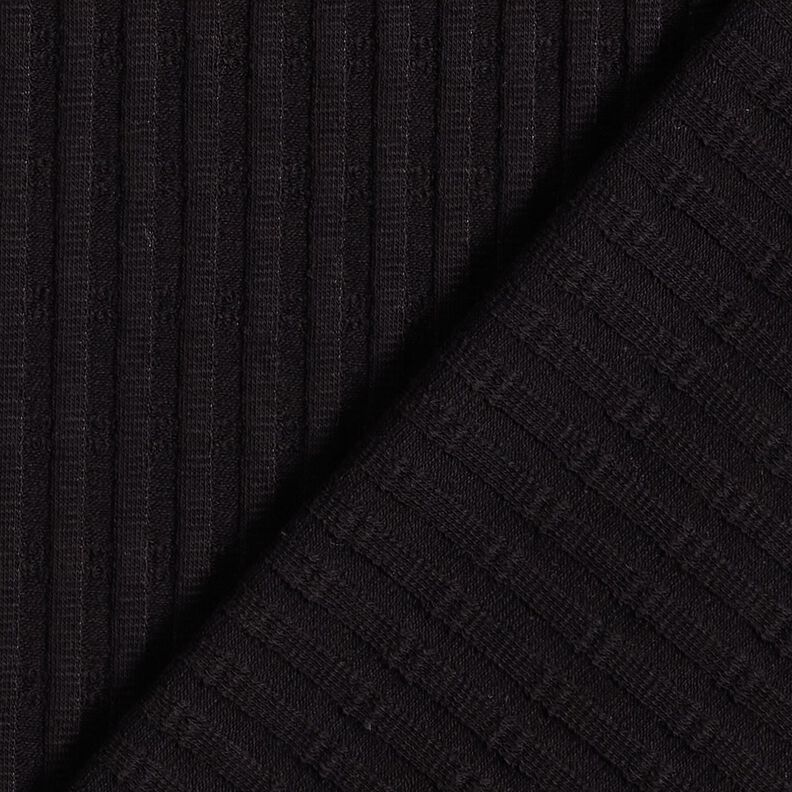 Ribbed Jersey single knitting pattern – black,  image number 4