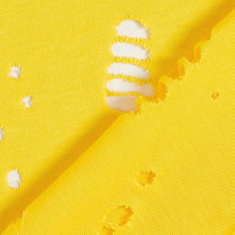 Cotton jersey, distressed – lemon yellow,  image number 5