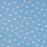 GOTS Cotton Poplin butterflies – brilliant blue,  thumbnail number 1