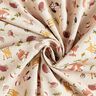 Decor Fabric Half Panama Friendly Forest Animals – natural/brown,  thumbnail number 3