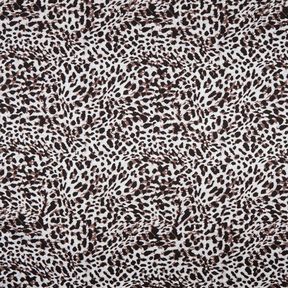 Viscose Jersey small leopard print – chocolate/silver grey, 
