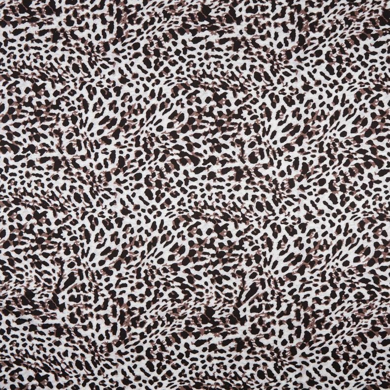 Viscose Jersey small leopard print – chocolate/silver grey,  image number 1