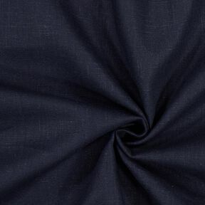Linen fabric Ramie mix medium – blue-black, 