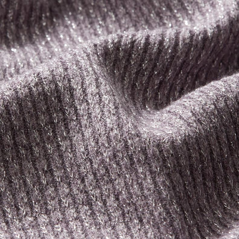 glitter ribbed knit – mauve/silver,  image number 2