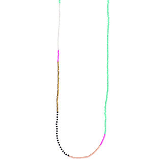 Necklace Itoschii Beads [ 65 cm] | Rico Design – silver metallic, 