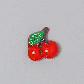 Plastic button, cherry 48, 