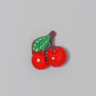 Plastic button, cherry 48, 