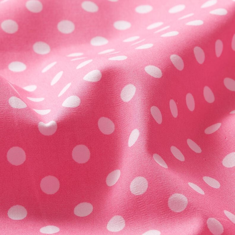 Cotton Poplin Polka dots – pink/white,  image number 2