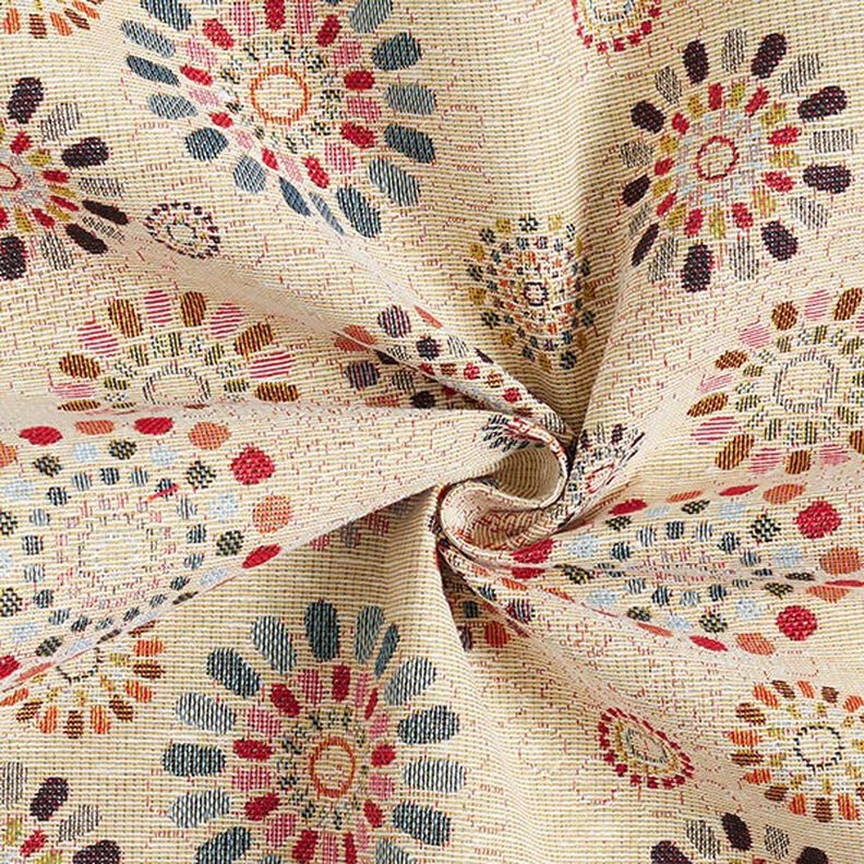 Decor Fabric Tapestry Fabric Mandalas – light beige/pink, image number 3