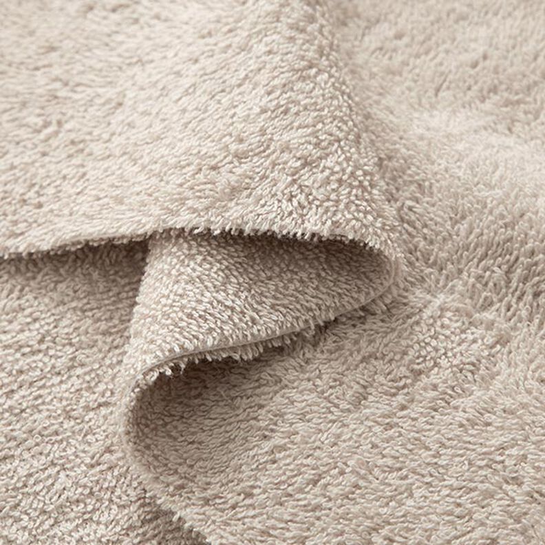 Towelling Fabric – light beige,  image number 4