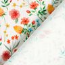 Baby Cord Watercolour Flower Meadow Digital Print – offwhite,  thumbnail number 5