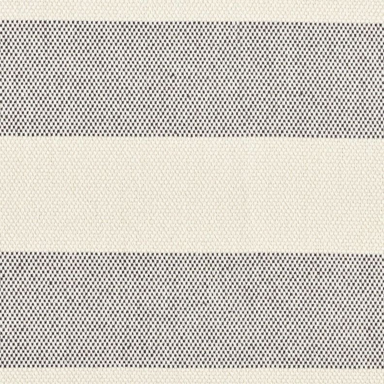 Decor Fabric Panama broad stripes &ndash; granite/light beige,  image number 1