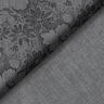 Shirt fabric flowers – grey/black,  thumbnail number 4