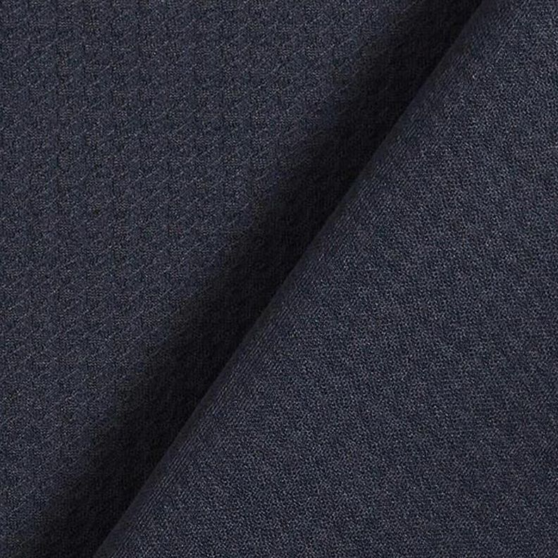 Little Boxes Textured Stretch Fabric – blue-black, image number 4