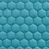 Upholstery Fabric Velvet Honeycomb Quilt – petrol,  thumbnail number 1