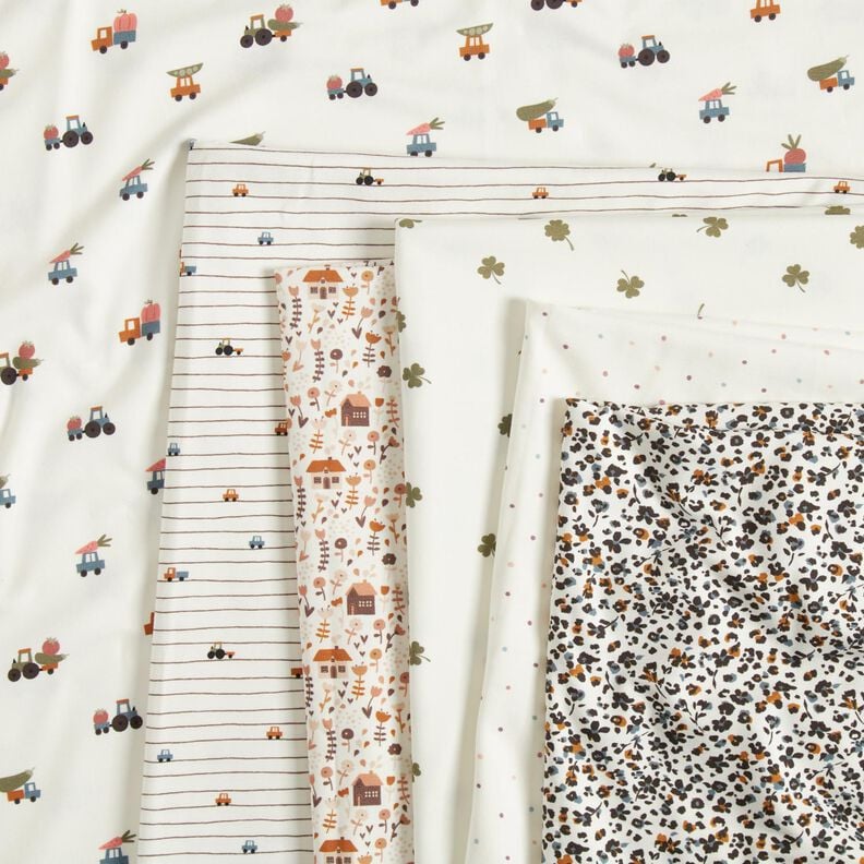 Cotton Jersey Vegetable delivery – offwhite,  image number 5