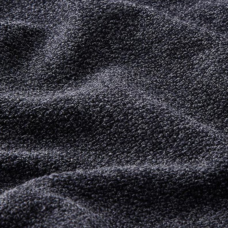 Mottled Bouclé Knit – midnight blue,  image number 2