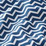 Cotton Cretonne Zigzag – navy blue/white,  thumbnail number 2