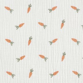 Double Gauze/Muslin small carrots – offwhite, 