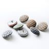 Covered Button - Outdoor Decor Fabric Agora Senda - grey,  thumbnail number 3