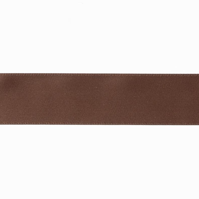 Satin Ribbon [25 mm] – dark brown,  image number 1