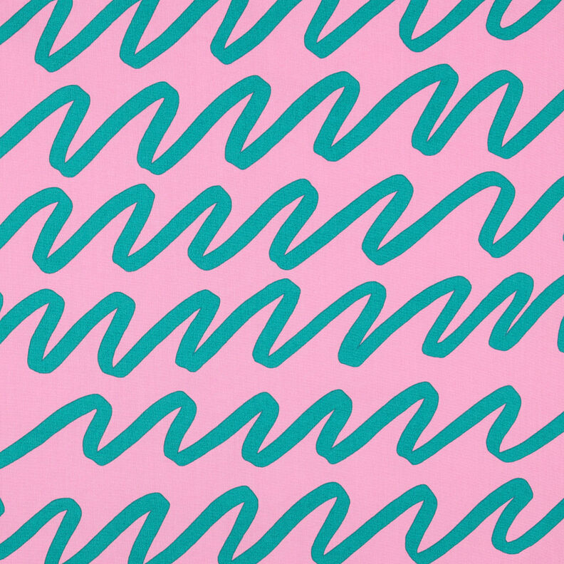 Cotton Poplin Making Waves | Nerida Hansen – pink,  image number 1