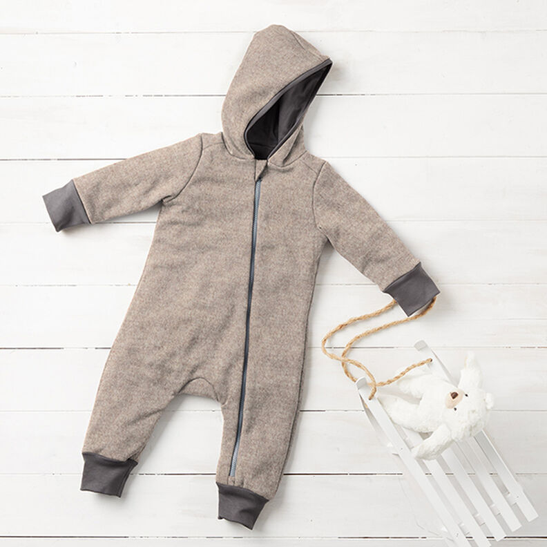 Fulled woollen loden Mottled – sand,  image number 8