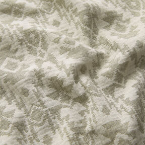 Double Gauze/Muslin Jacquard Aztec pattern | by Poppy light khaki/misty grey, 