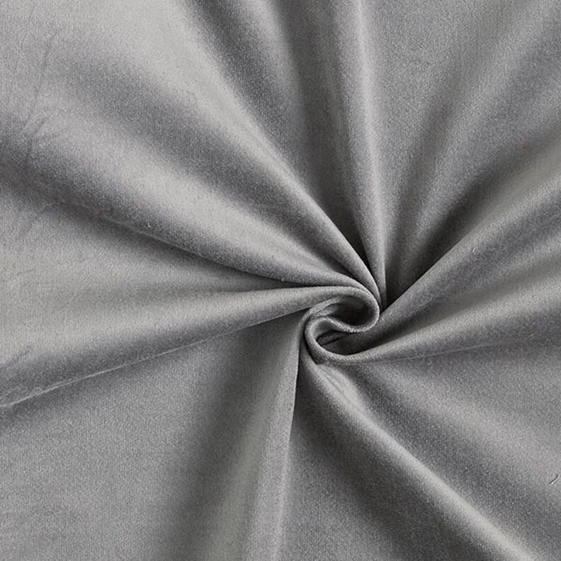 Stretch Velvet Plain Baby Cord – grey, image number 1