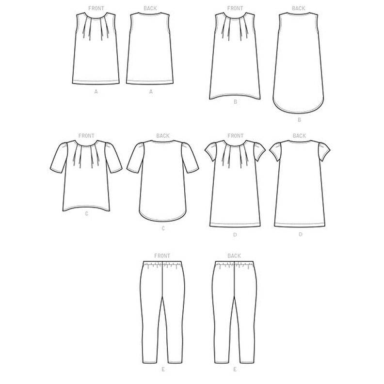 Girls' Tops, Dresses | Leggings, McCalls 7709 | 7 - 14,  image number 10