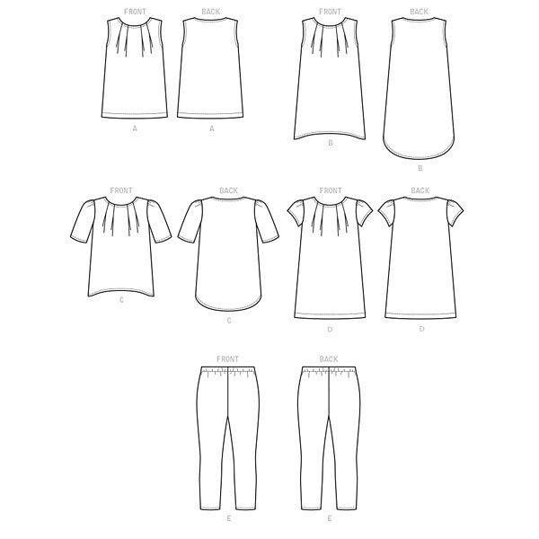 Girls' Tops, Dresses | Leggings, McCalls 7709 | 7 - 14,  image number 10