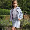Denim Cotton Blend Stripes| Poppy Fabrics – denim blue/offwhite,  thumbnail number 5