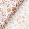 Cotton Cretonne delicate floral pattern – white/cinnamon,  thumbnail number 4