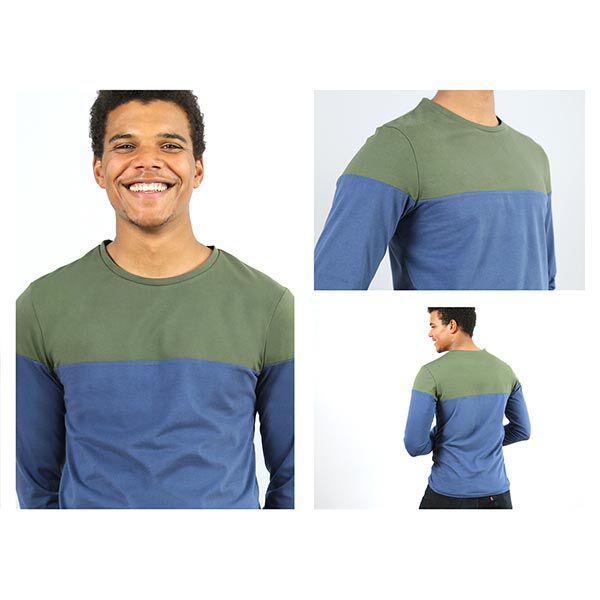 HERR LEVI Long-Sleeved Top with Colour Blocking | Studio Schnittreif | S-XXL,  image number 2